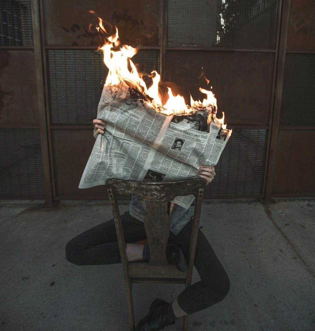 black fire pit with fire