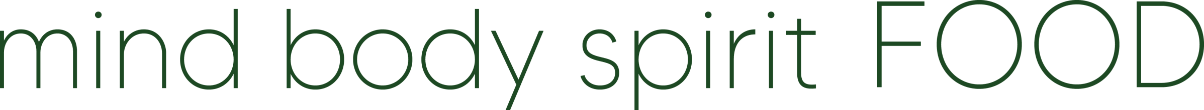 Mind, Body, Spirit, FOOD