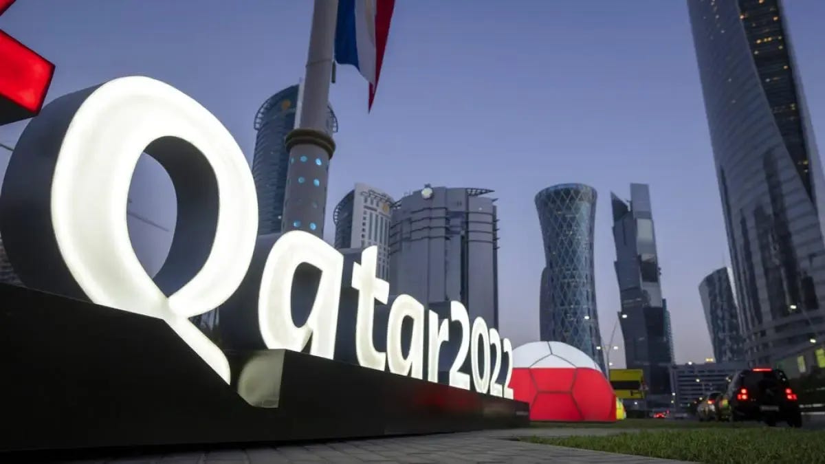 Logo de Qatar 2022. Logo de Qatar 2022.