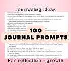 Here's 100 free journal prompts