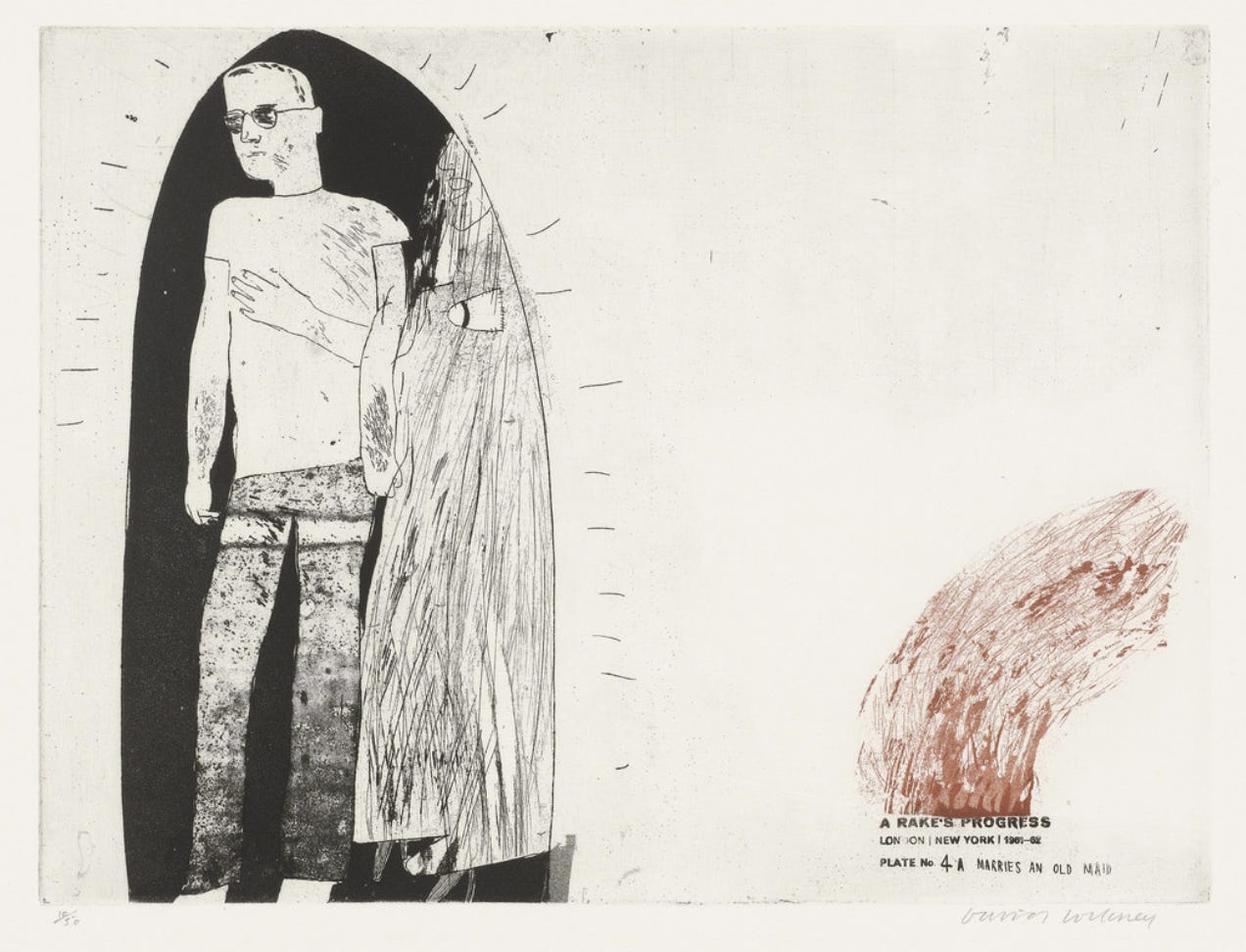 David Hockney: The Rake's Progress - by Bill Russell