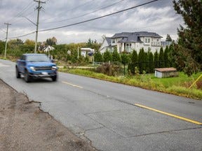 Area along No. 6 Road in Richmond, BC Thursday, October 23, 2025 that is part of an area of Richmond, BC that is claimed by the Cowichan Indian band.