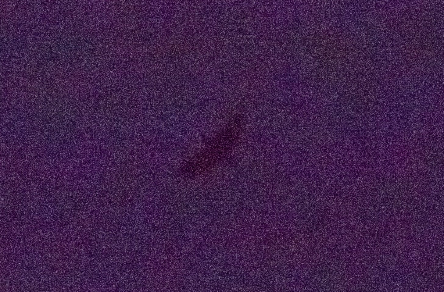 a dark grainy photo with the dark silhouette of a stubby bird with a long beak and short wings.