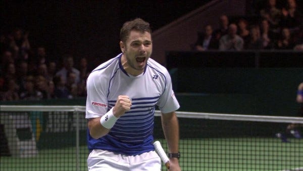 stan wawrinka beats milos raonic abn rotterdam tennis 2015 stan wawrinka beats milos raonic abn rotterdam tennis 2015