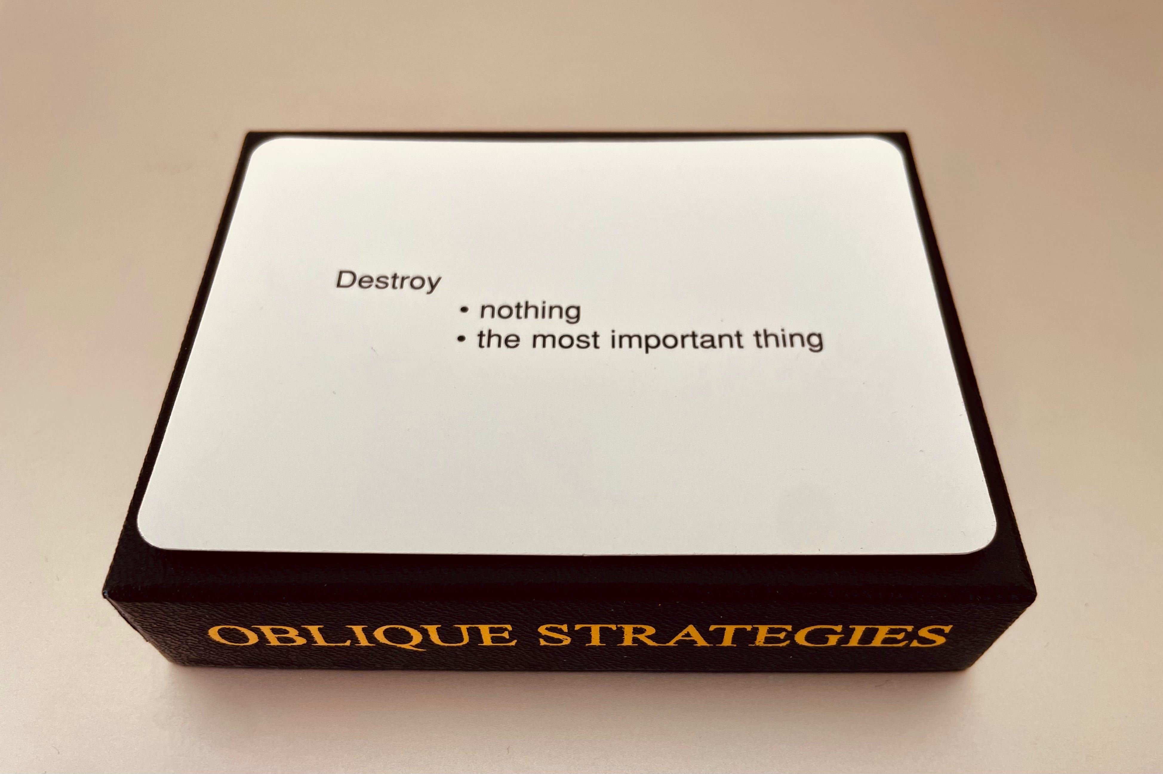 Oblique Strategies - by Lauren Capelin - Liminal Space