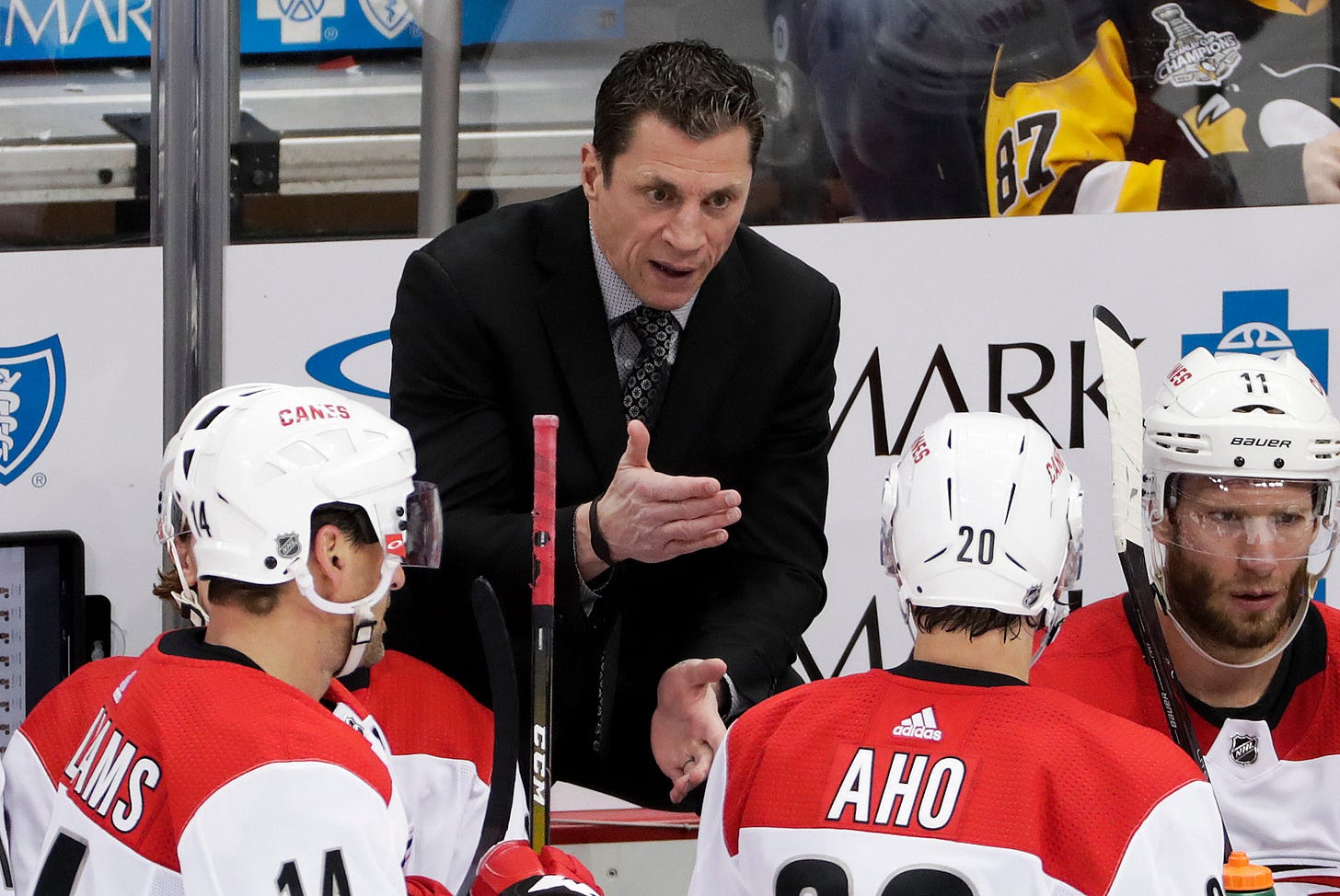 To Lead a Young Team, the Hurricanes Turn to Rod the Bod - The New York  Times