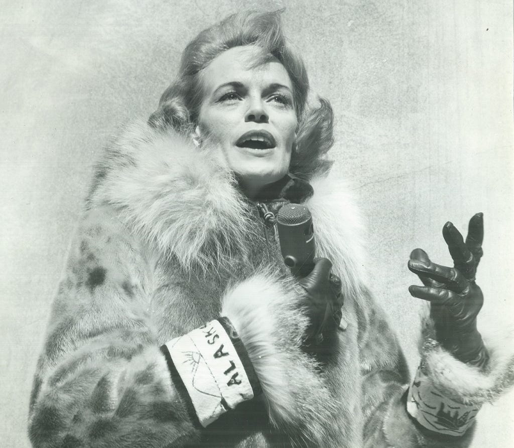 Photo of Genie Chance (1927 - 1998), American journalist, radio broadcaster, and Alaska state politician.