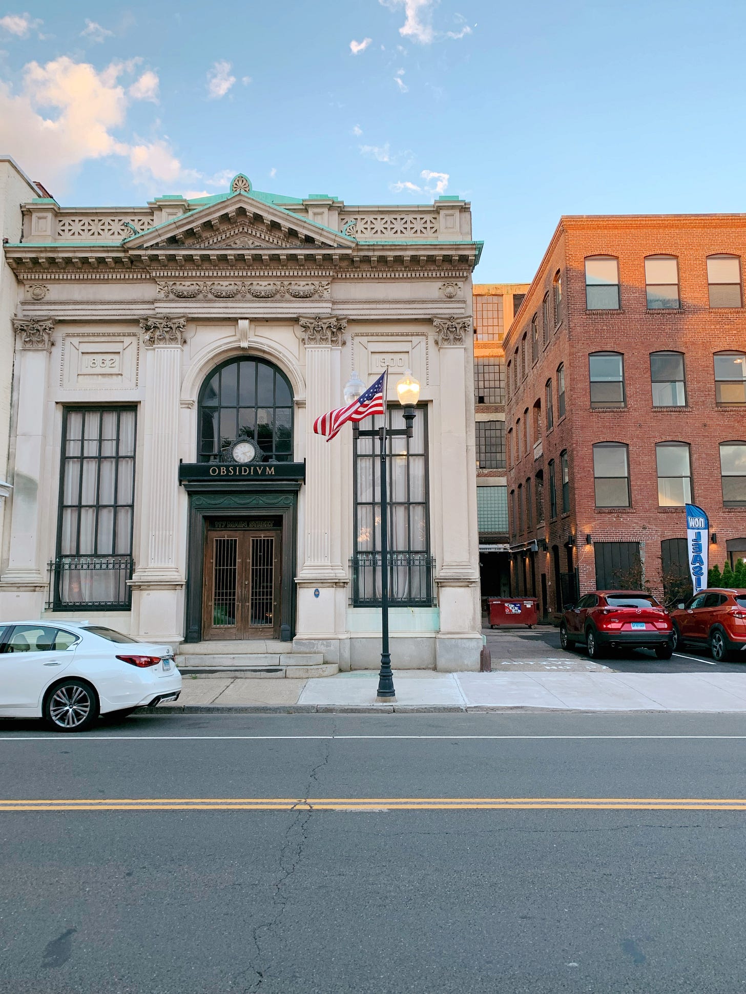 Old bank building on Main St
