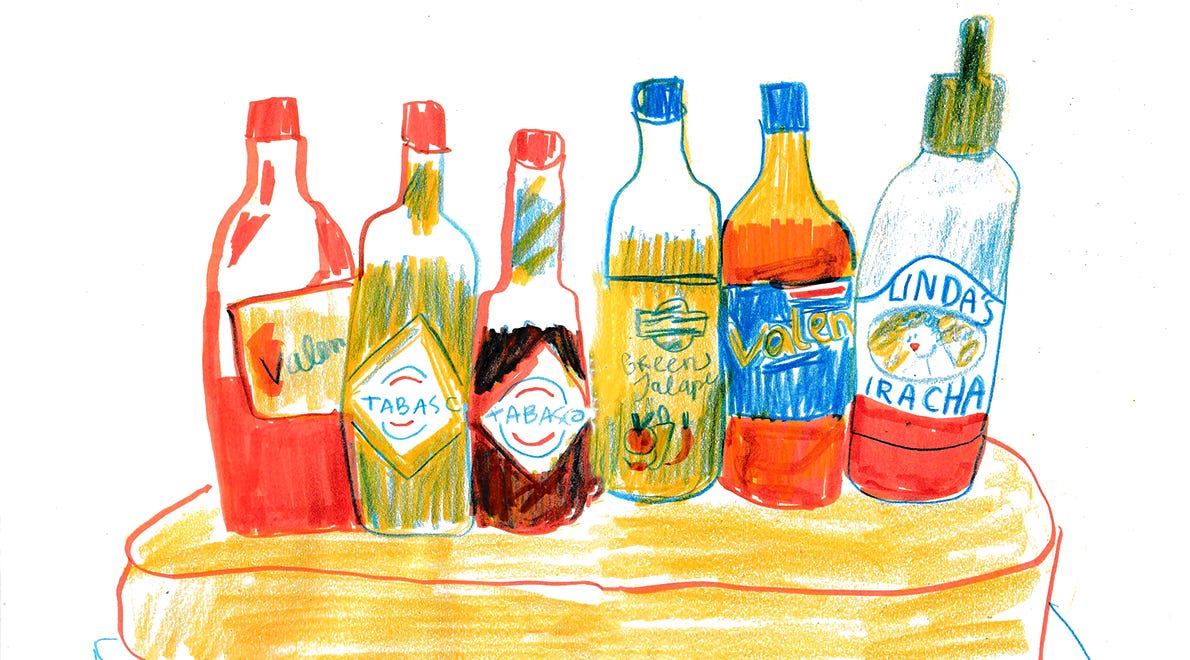 hot sauce illustration by Beth Spencer