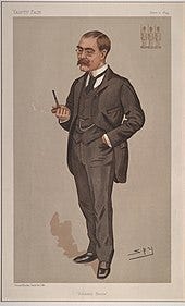 Caricature of Kipling in the London magazine Vanity Fair, 7 June 1894 Caricature of Kipling in the London magazine Vanity Fair, 7 June 1894