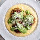 Salsa Verde Bison Meatballs (plus an easy pre-spring menu!)
