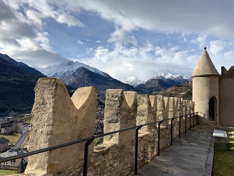 Castle of Saint-Pierre, a true gem of Valle D'Aosta, with Fénis is the most scenic castle of the region