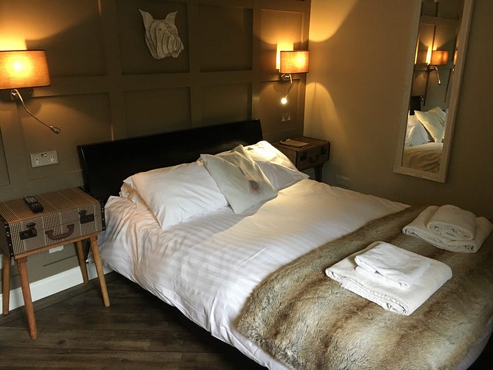 bedroom and bathroom of beck hall