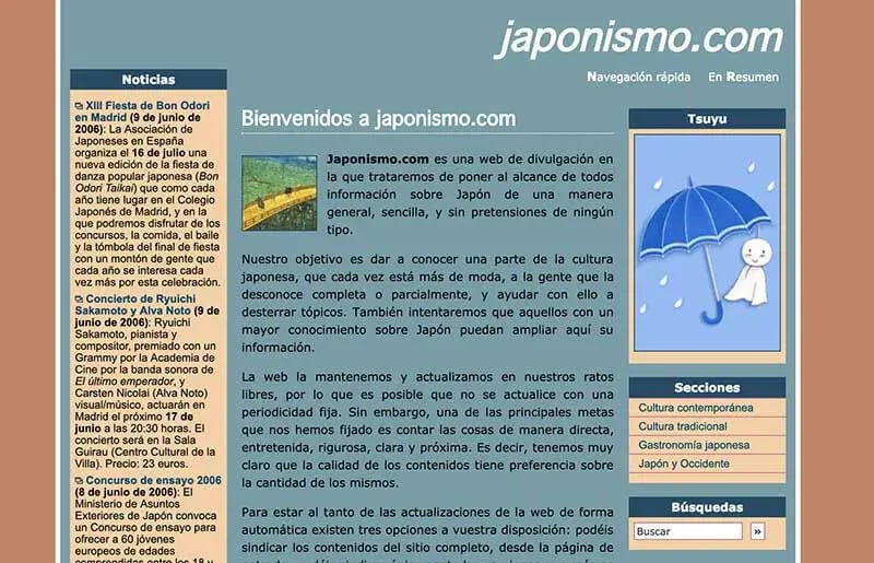 Así lucía Japonismo en 2006… Anda que no hemos cambiado