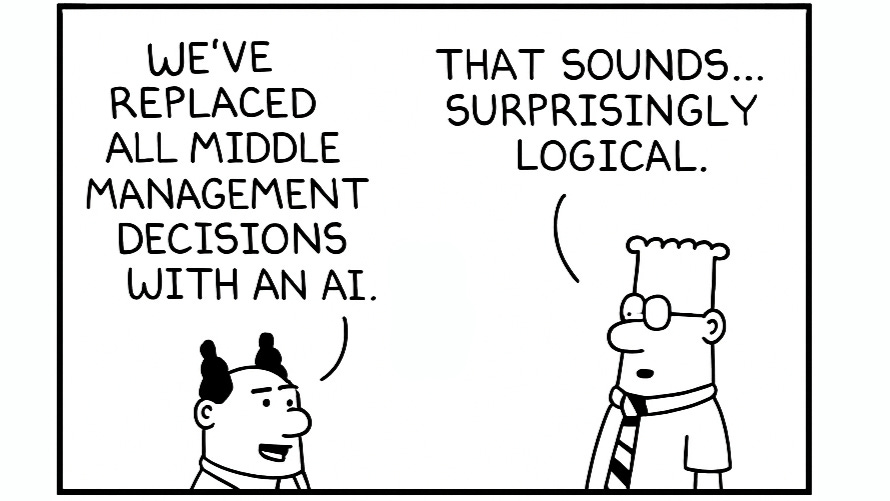 AI (Artificial Incompetence): A New Age of the Dilbert Principle?