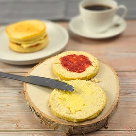 Cottage Cheese English Muffins for High Protein Low Carb Breakfast