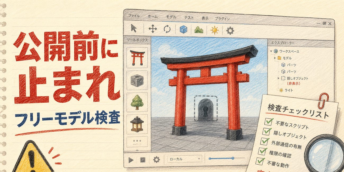 Roblox公開直前、フリーモデルにバックドアが仕込まれていました