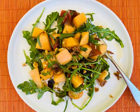 nuoc cham vinaigrette and 4 salads
