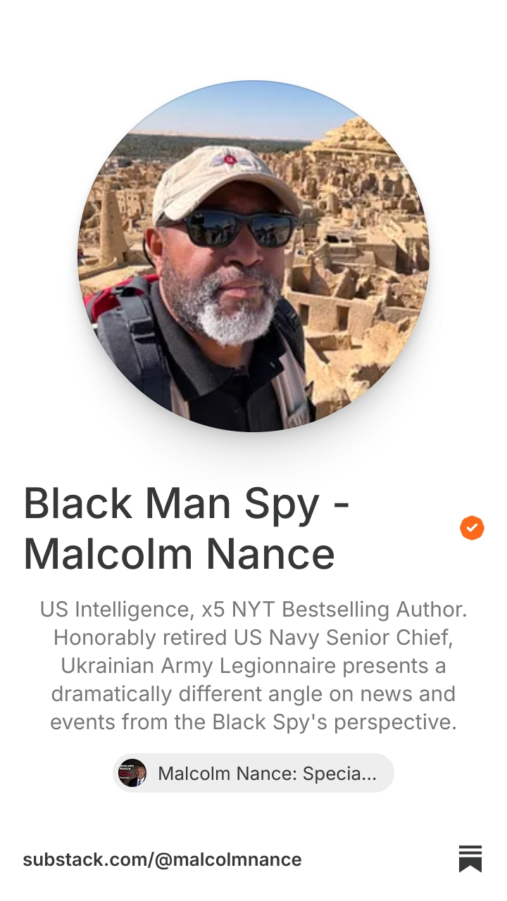 Black Man Spy - Malcolm Nance | Substack