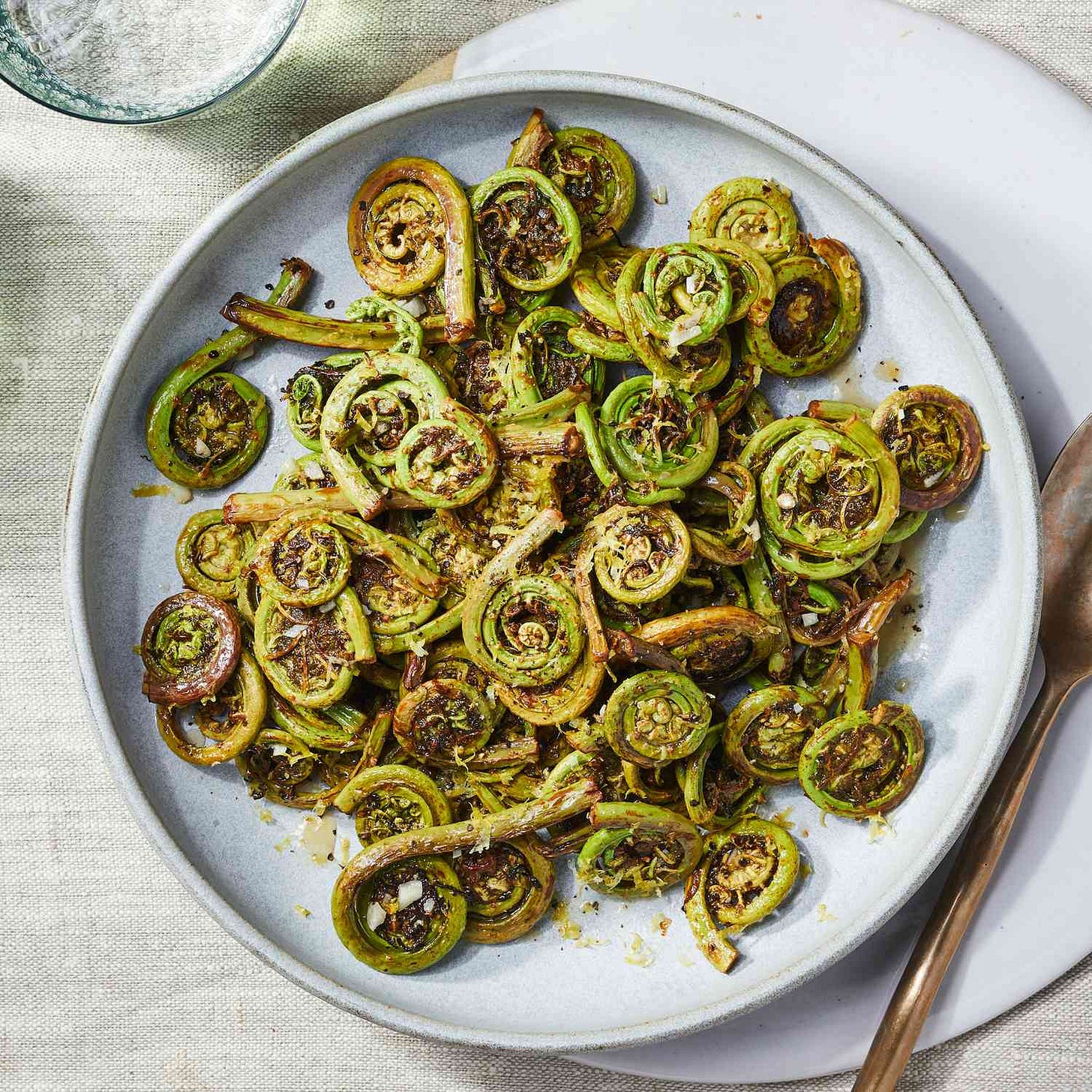 Sautéed Fiddleheads with Lemon & Garlic Sautéed Fiddleheads with Lemon & Garlic