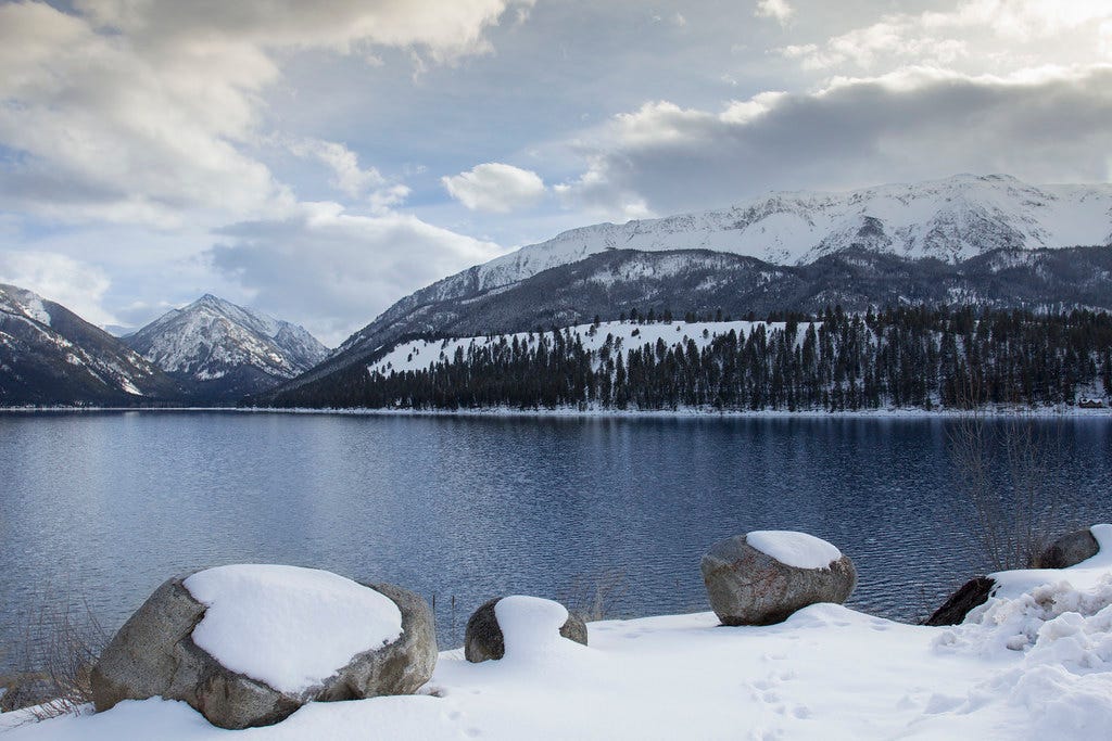 Wallowa Lake in winter, Oregon Wallowa Lake in winter, Oregon