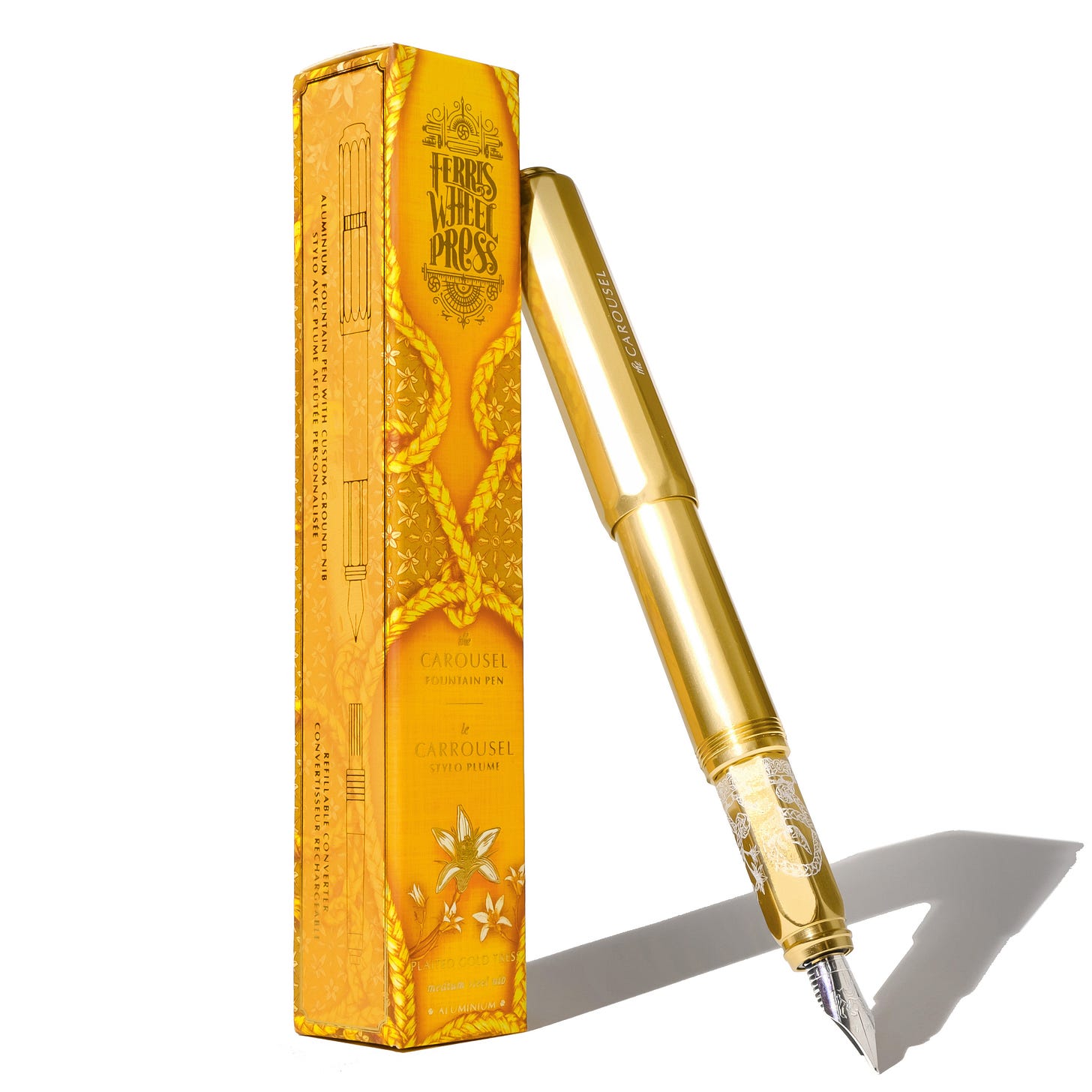 Limited Edition 2023 | Aluminum Carousel Fountain Pen - Plaited Gold Tress