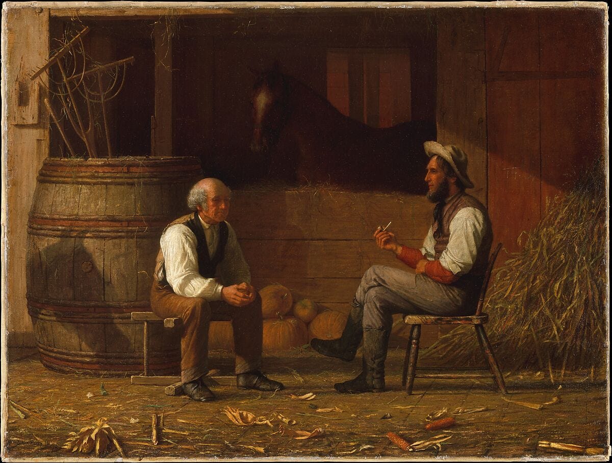 Talking It Over, Enoch Wood Perry (1831–1915), Oil on canvas, American  Talking It Over, Enoch Wood Perry (1831–1915), Oil on canvas, American