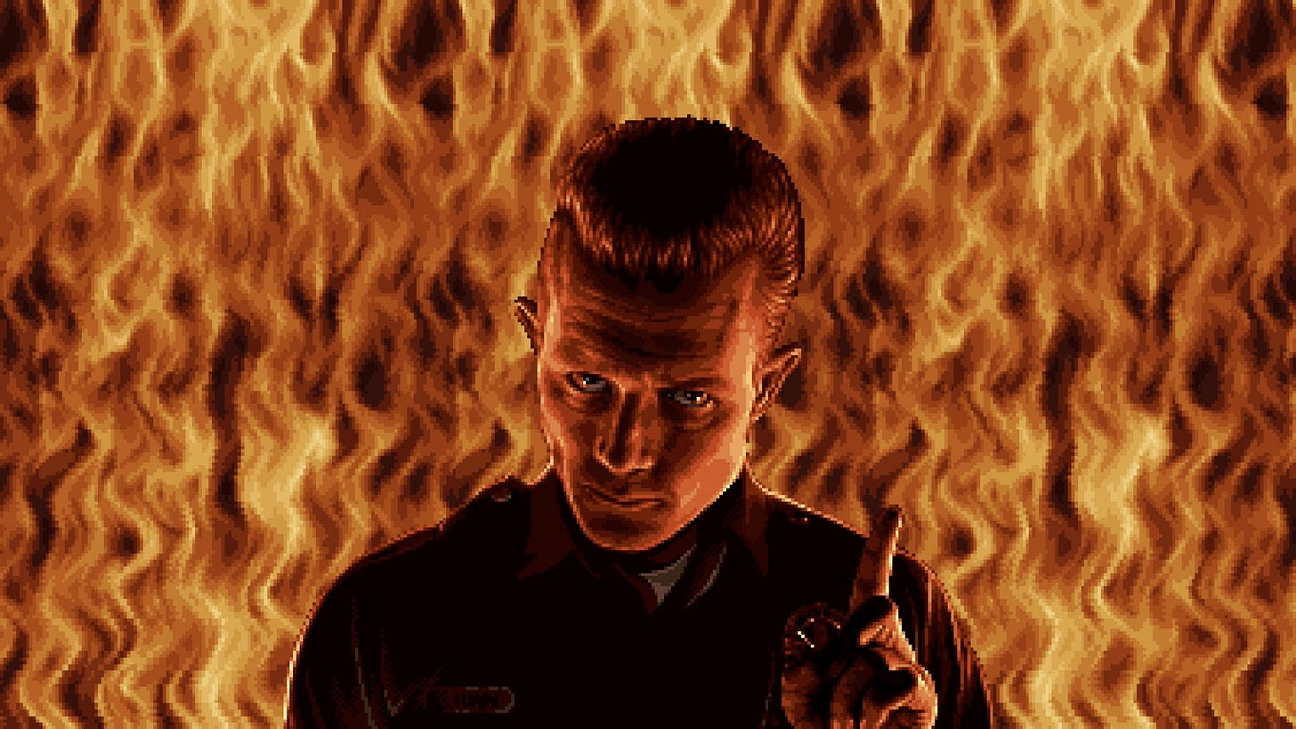 Terminator 2D: No Fate review - brief-but-beautiful action platforming drenched in 90s nostalgia | Eurogamer.net Terminator 2D: No Fate review - brief-but-beautiful action platforming drenched in 90s nostalgia | Eurogamer.net