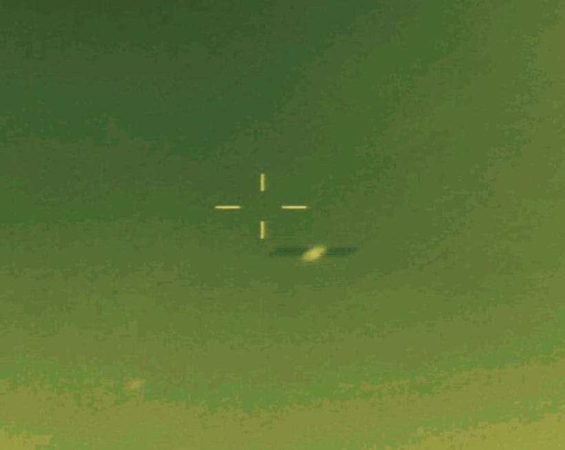 Spanish F-18 tracks aerial target. Images: NATO Spanish F-18 tracks aerial target. Images: NATO