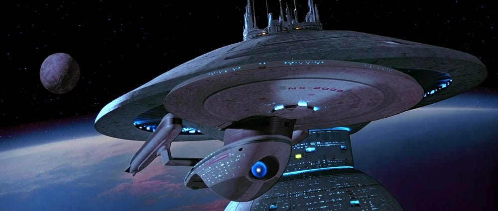 USS_Excelsior_stalls_outside_Spacedock