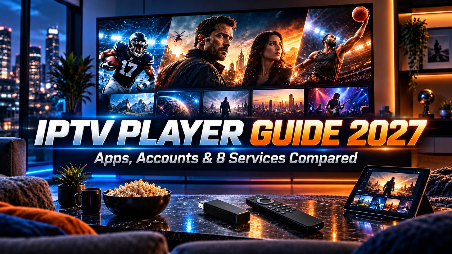 IPTV Player Guide 2027 — Apps, Accounts and 8 Services Compared