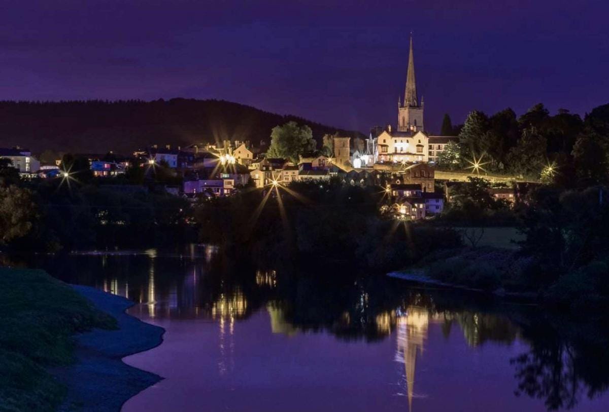 Ross-on-Wye at night