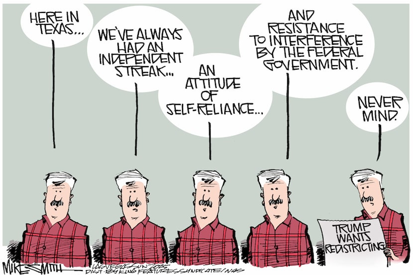 Editorial cartoon: From rebel to redistricting