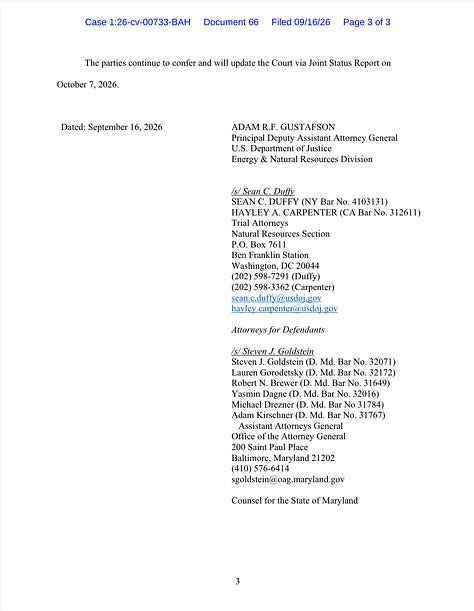 Sept 16, 2016 Washington County ICE Detention Center Joint Status Report