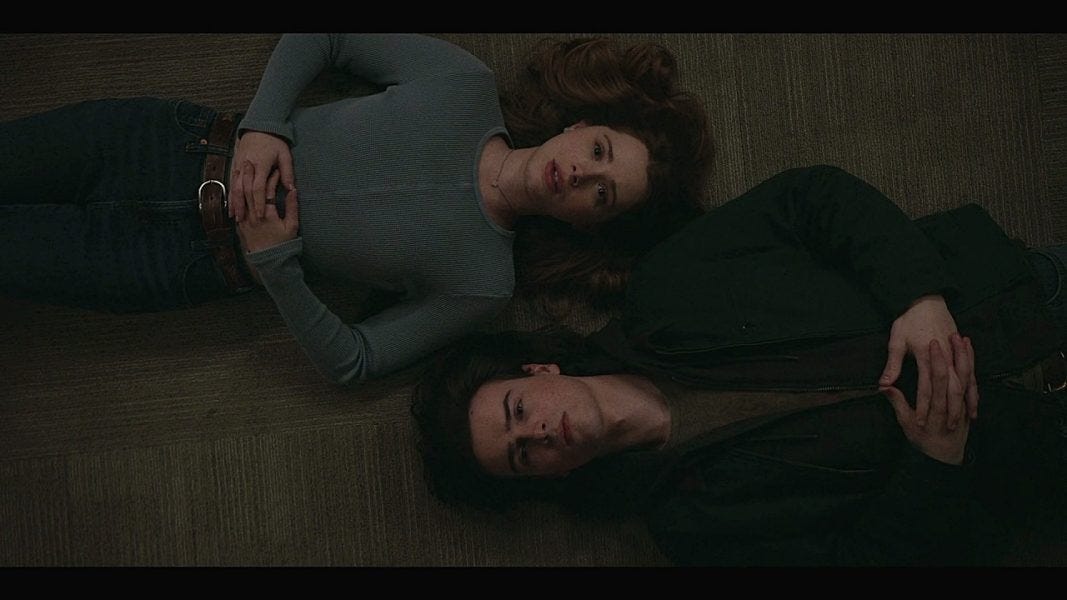 Walker Augie and Stella talking deep on the floor 4.04. Walker Augie and Stella talking deep on the floor 4.04.