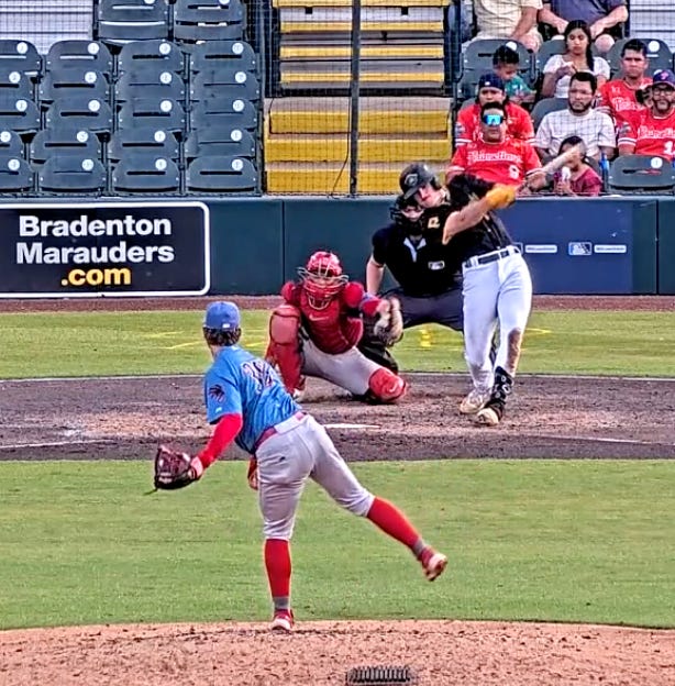 Marauders Offense Explodes in 13-3 Win Behind King Jr.’s Two-Homer Night