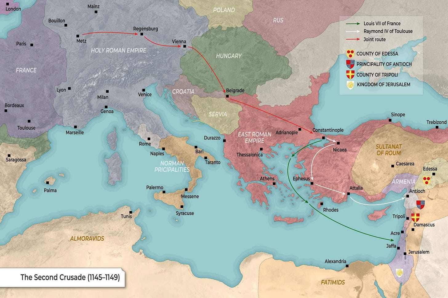 Map: Crusader States || TheCollector