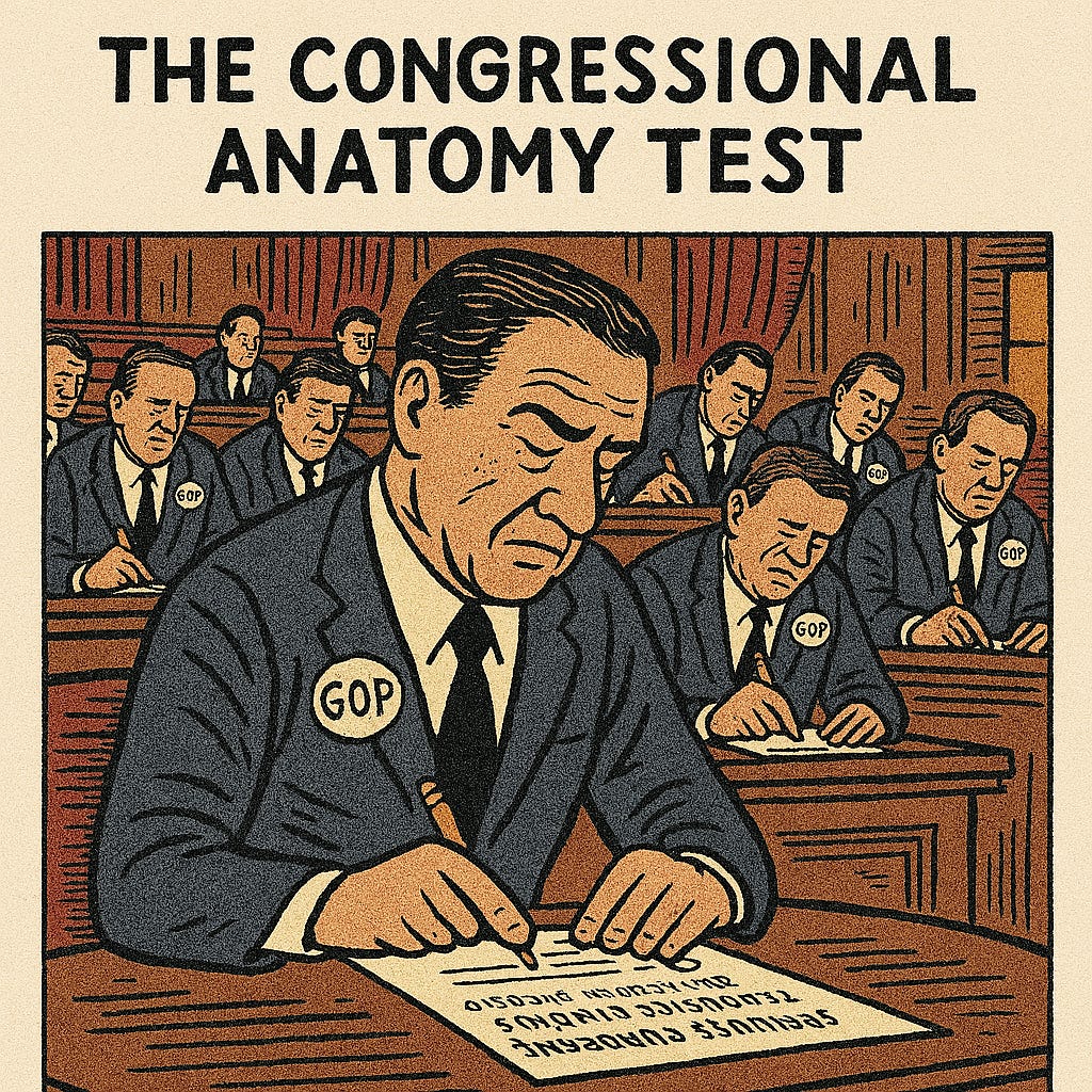 Congressional Anatomy Test