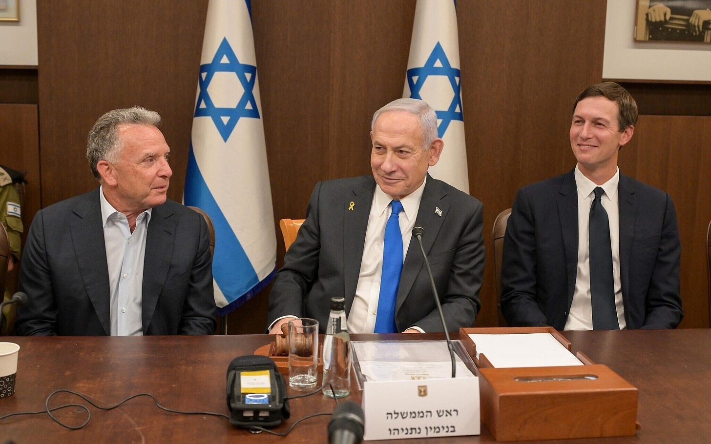 Netanyahu's office publishes photos of Witkoff and Kushner at cabinet  meeting | The Times of Israel