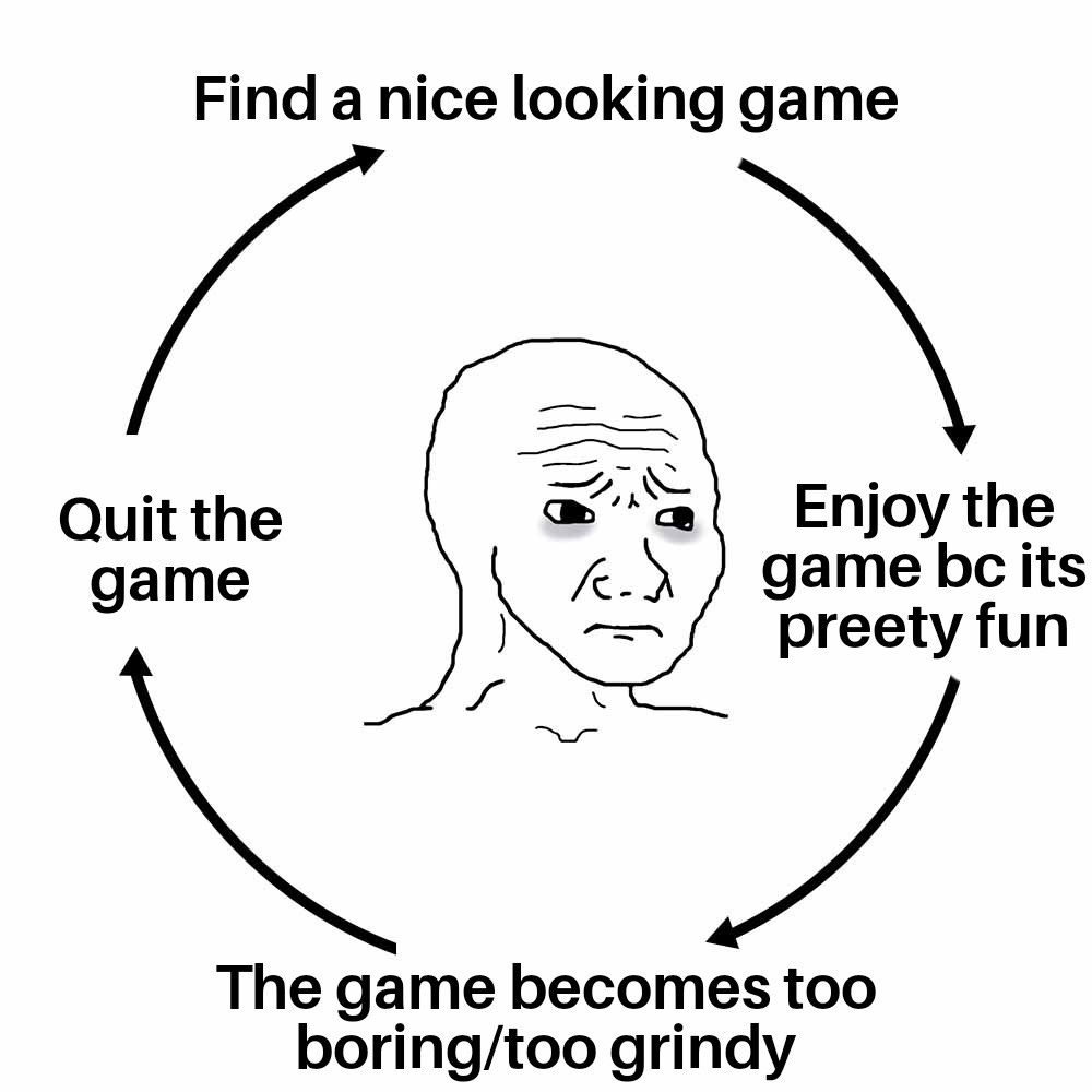 Too boring", "Too grindy", "Why cant i just find a good game?" : r/memes