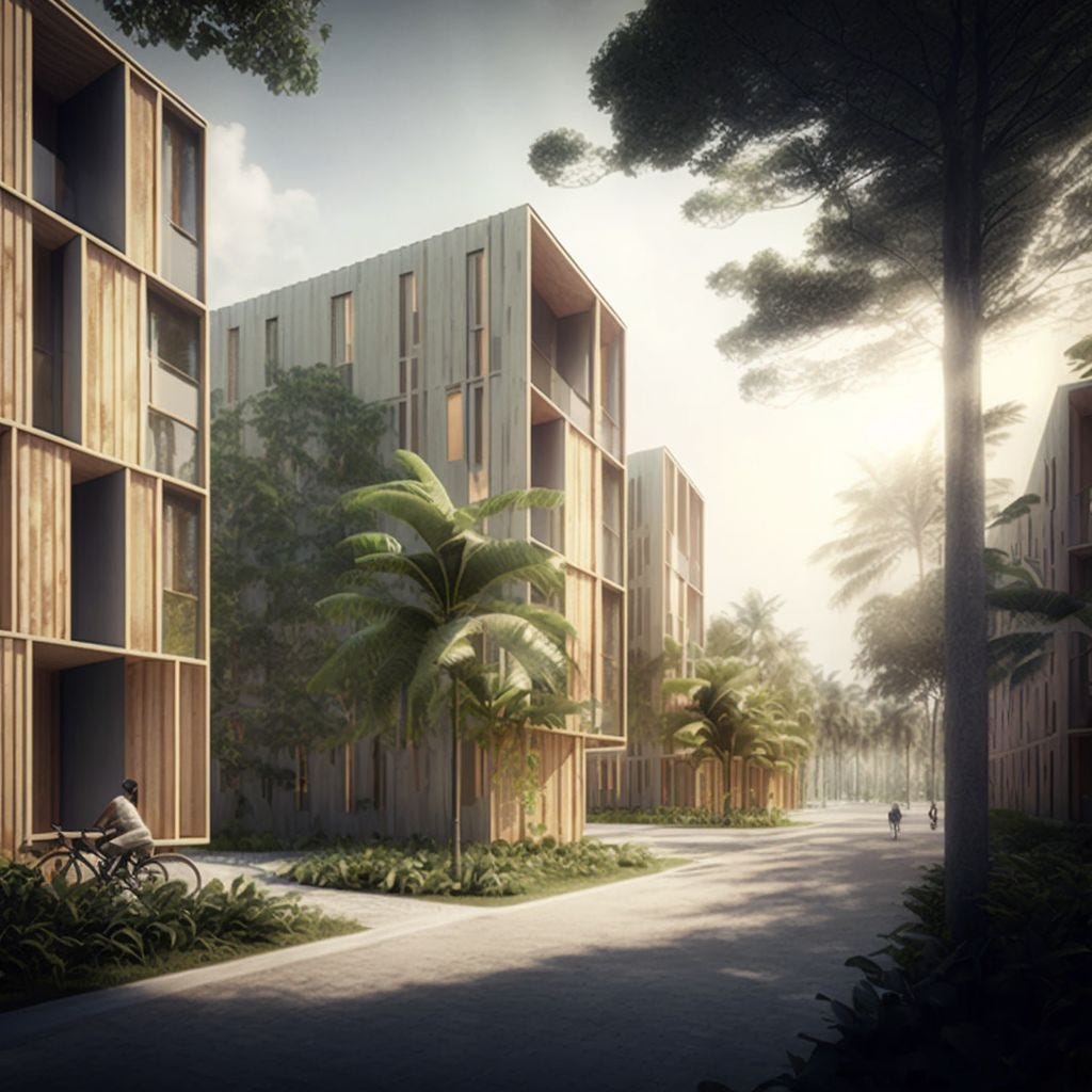 Flood-resistant, mass timber housing in Miami, Florida