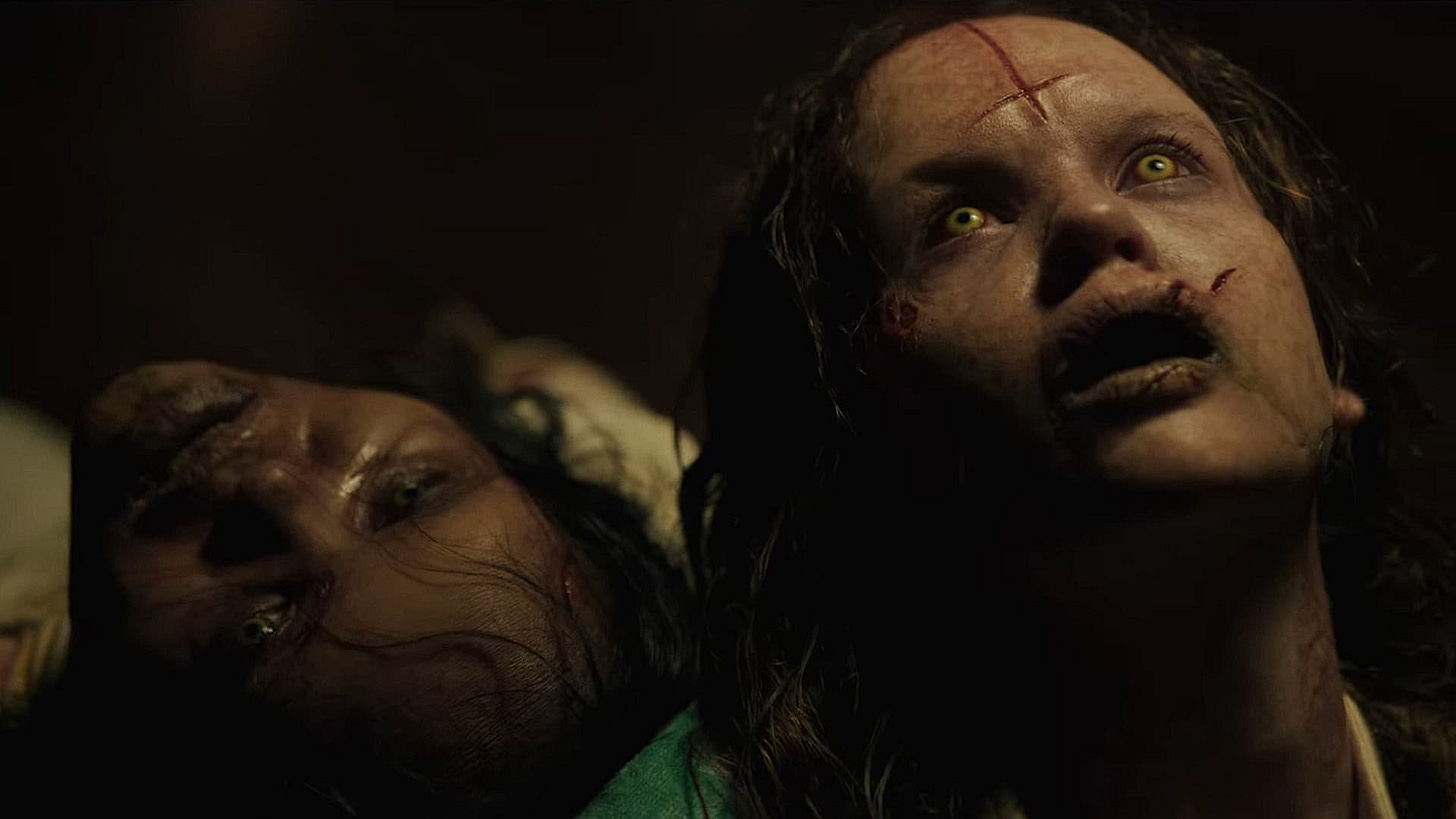 Lidya Jewett and Olivia Marcum in The Exorcist: Believer