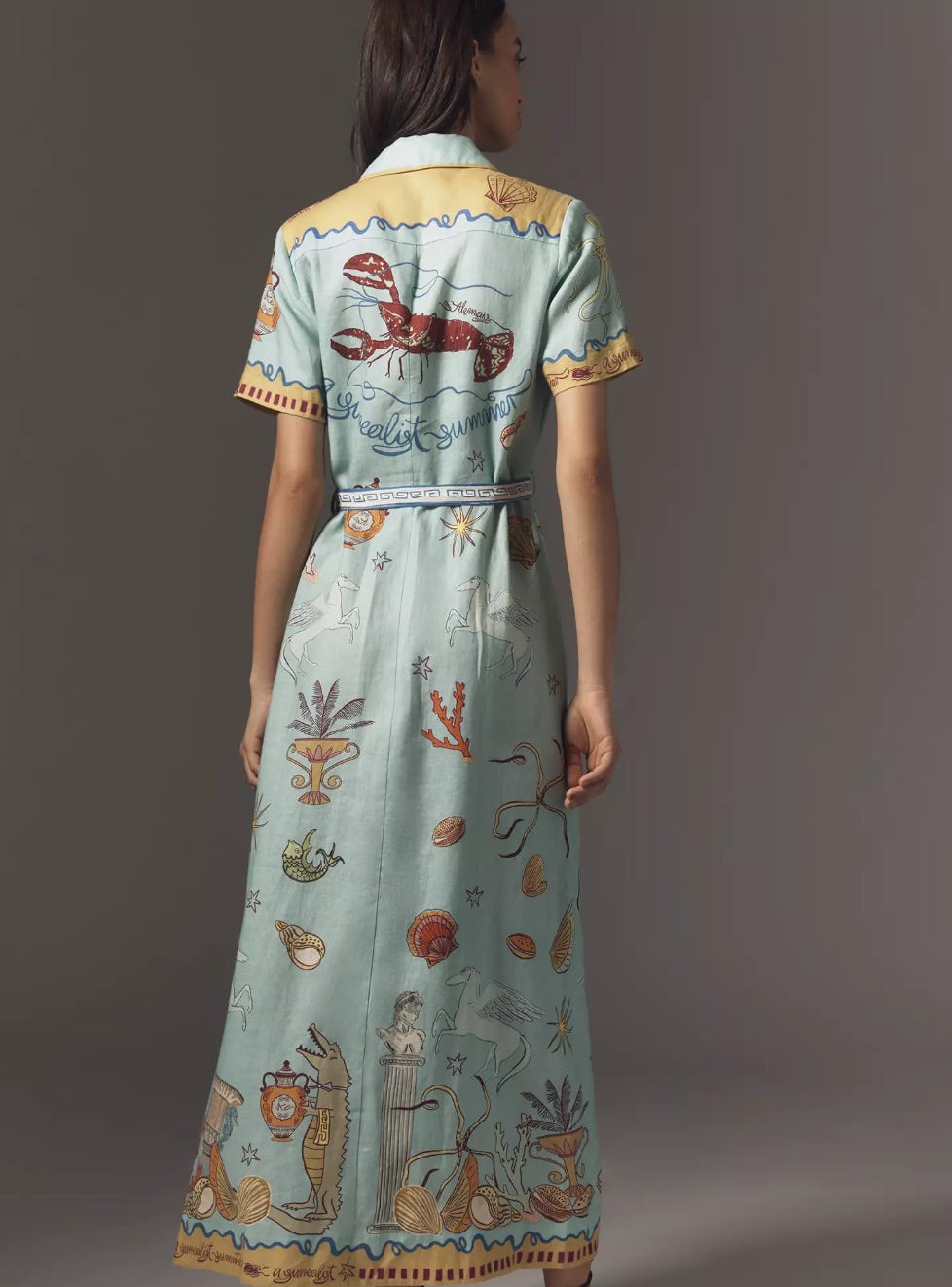 green emerald velvet dress Feeling Your Best Blue Lobster Dress – Shop the Mint main image 0