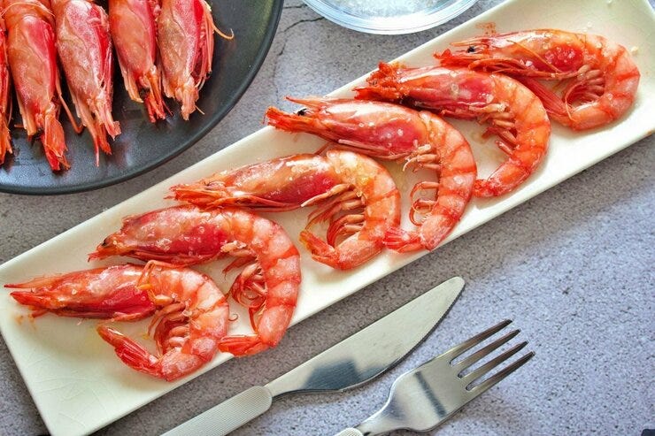 Gambas a la plancha