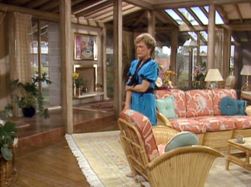 Living Room Set on Golden Girls Blanche