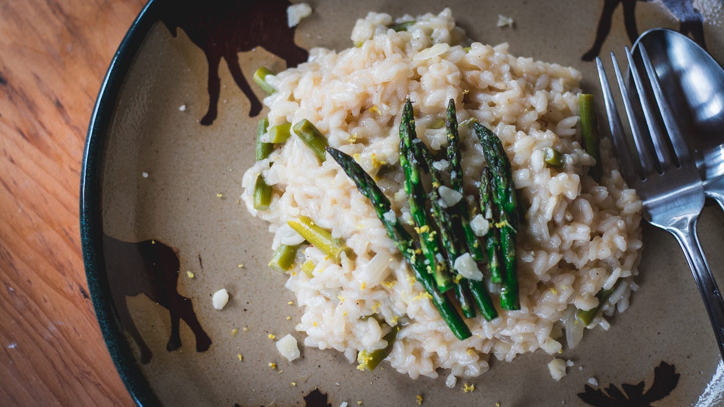 spring-risotto-mels-staples-mels-treats