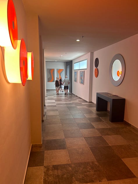 RIU Hotel, Torremelinos. Art on walls.