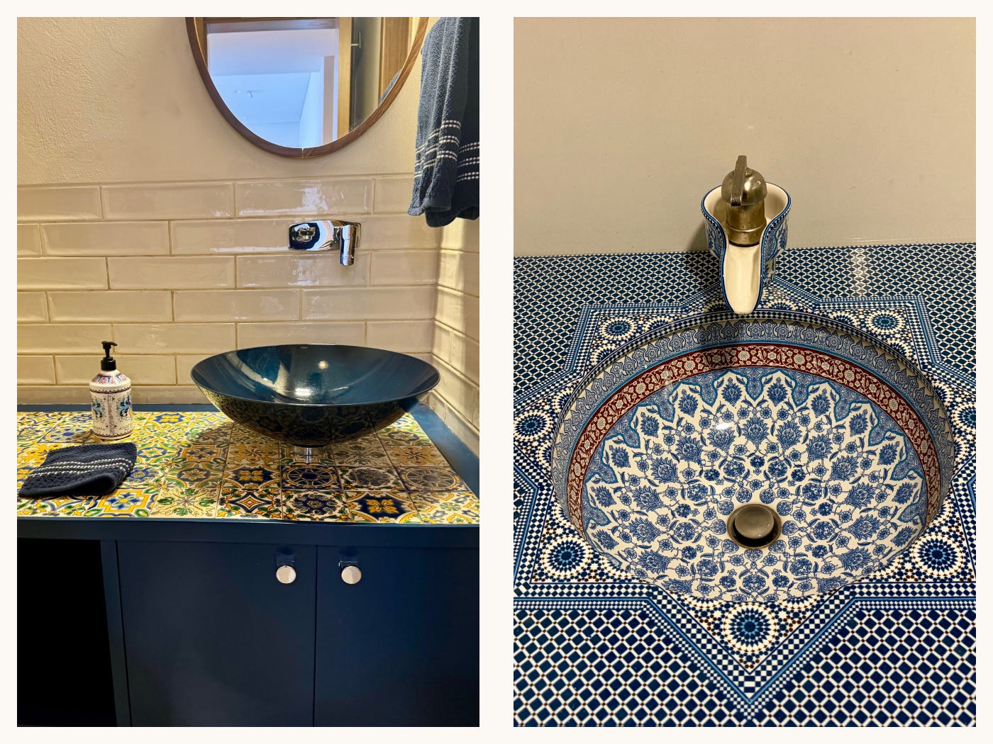 Moroccan inspired bathrooms