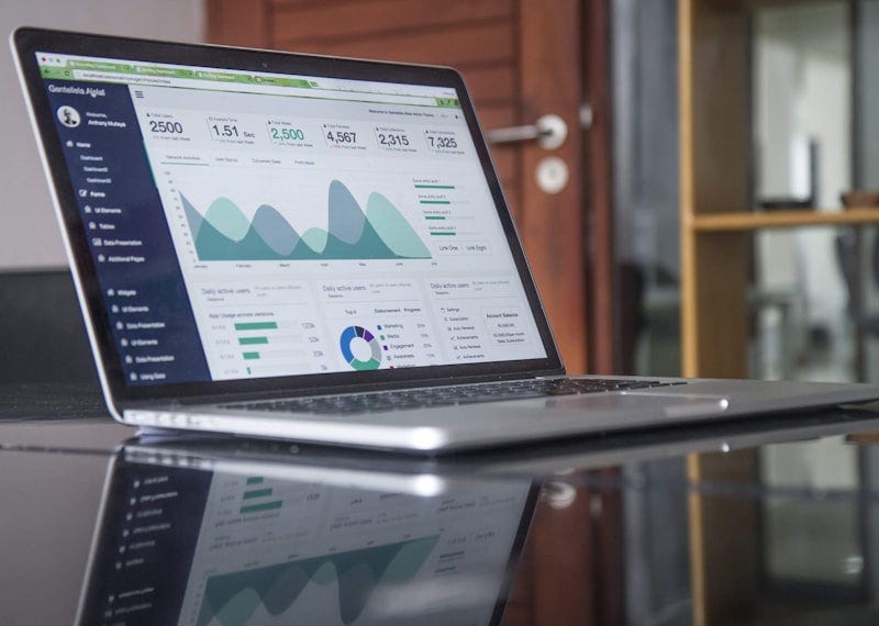 Close-up of a computer screen displaying marketing analytics, conversion metrics, and performance data Close-up of a computer screen displaying marketing analytics, conversion metrics, and performance data