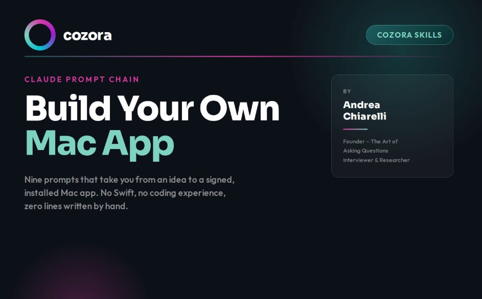 Build Your Own Mac App - Prompt Chain